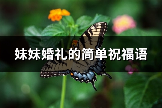 妹妹婚礼的简单祝福语(精选51句)
